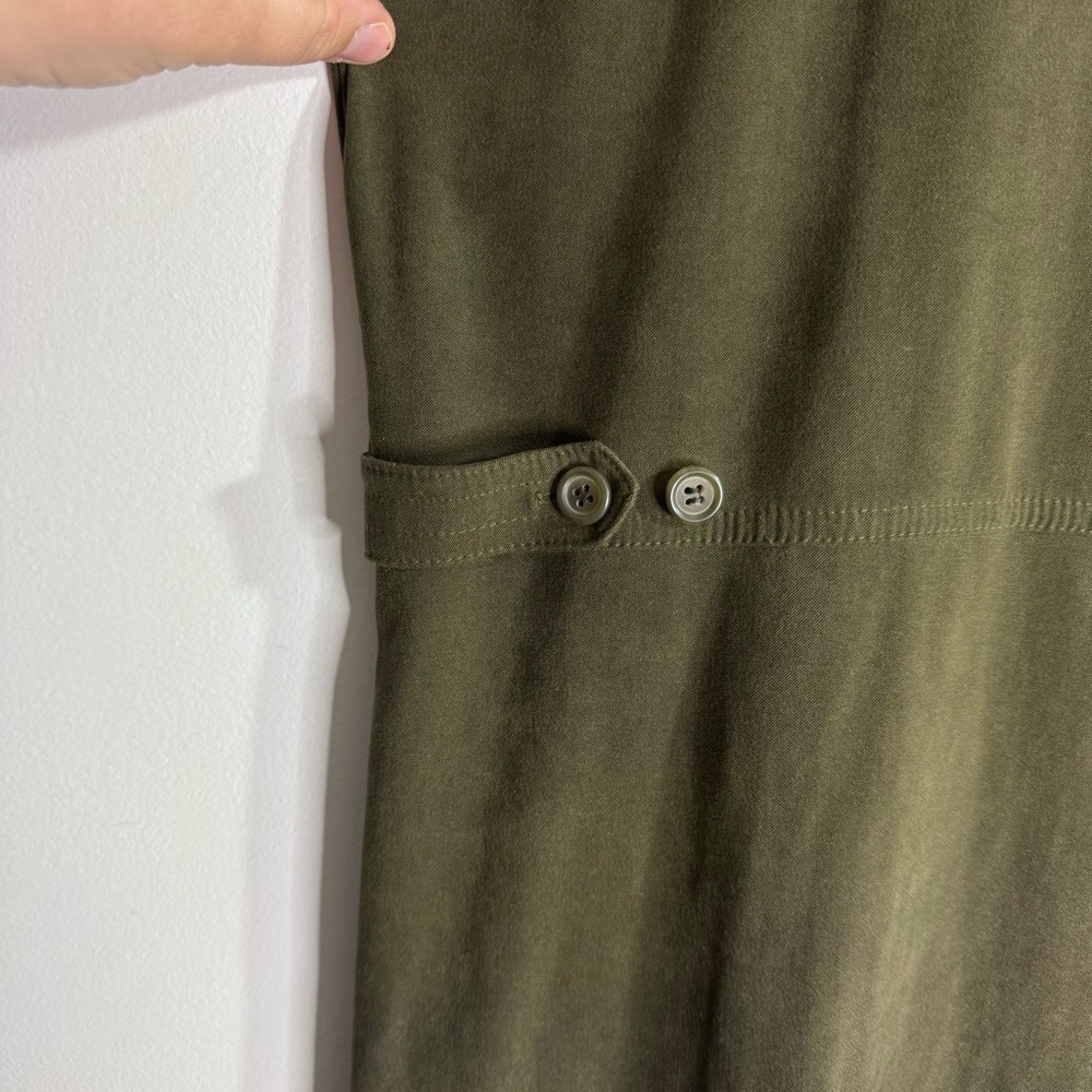 Cambridge Country Olive Utility Maxi Dress Cargo Pocket 3XL - Picture 2 of 4